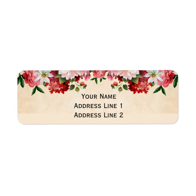 Papier floral vintage (Devant)