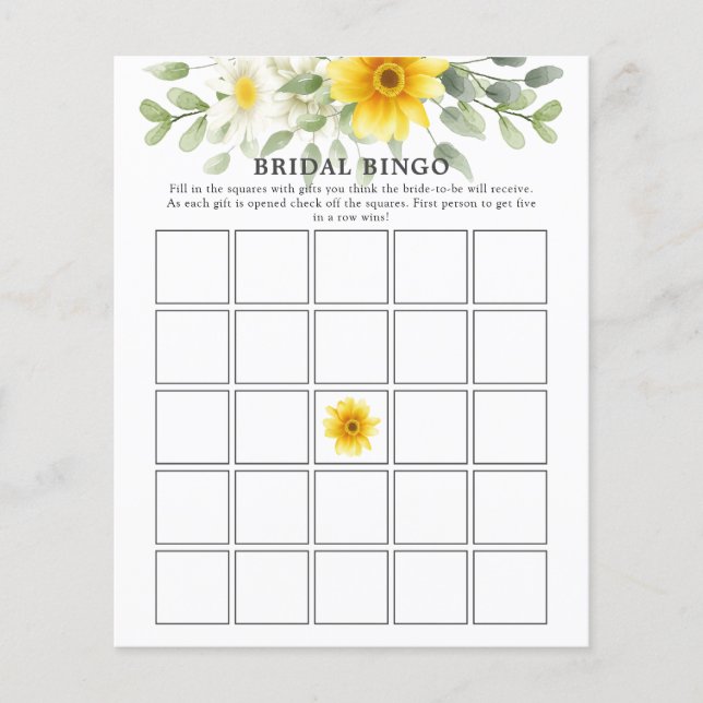Papier Florales Jaunes Fête des mariées de verdure Jeu de (Devant)