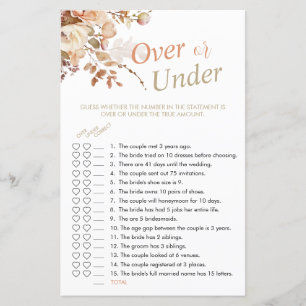 Papier Flore Neutre Élégante Au-Dessus Ou Sous Le Jeu De 