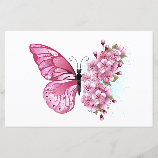 Papier Flower Butterfly (Devant)