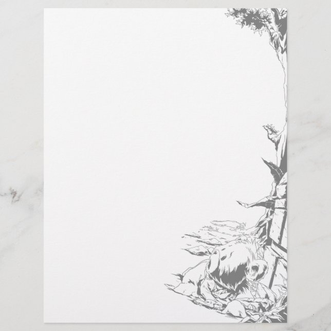 Papier Flurier vers le bas (Devant)