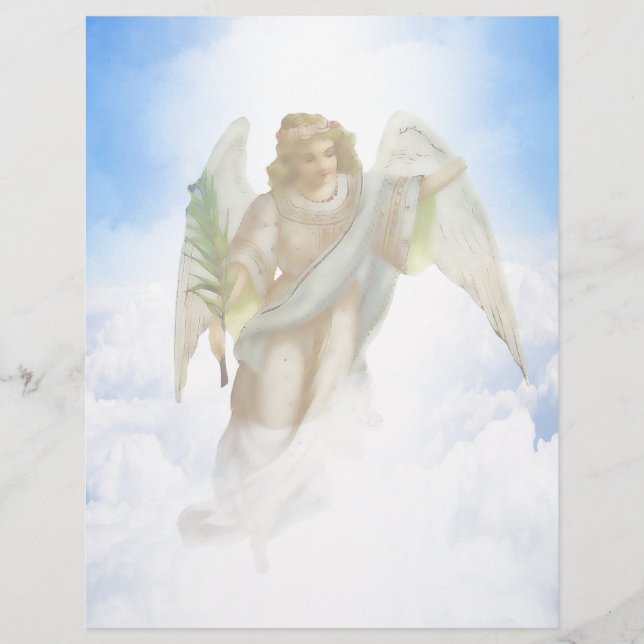 Papier Fond d'ange de nuage (Devant)