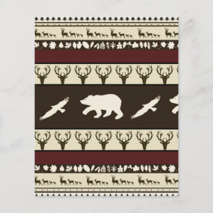 Papier Fond de carnet de découpage de bois d'automne