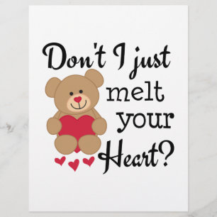Papier Fonte du coeur de l'ours