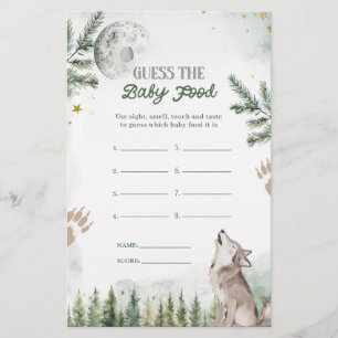 Papier Forest Wolf Guess The Baby Food Games
