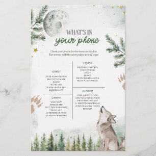 Papier Forest Wolf What's In Your Phone Game