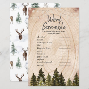 Papier Forêt forestière d'hiver Débauche