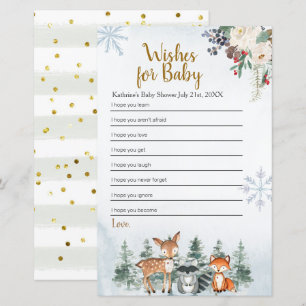 Papier Forêt forestière d'hiver des animaux de la forêt p