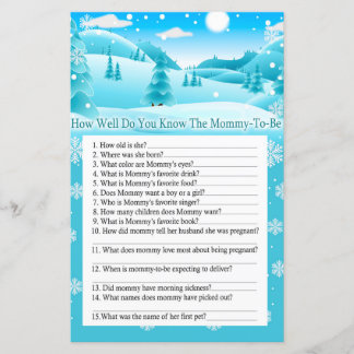 Papier Forêt hivernale de neige comment bien savez-vous j