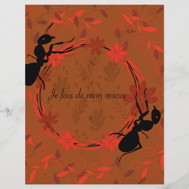 Papier fourmi, affirmation positive, expression inspirant (Devant)