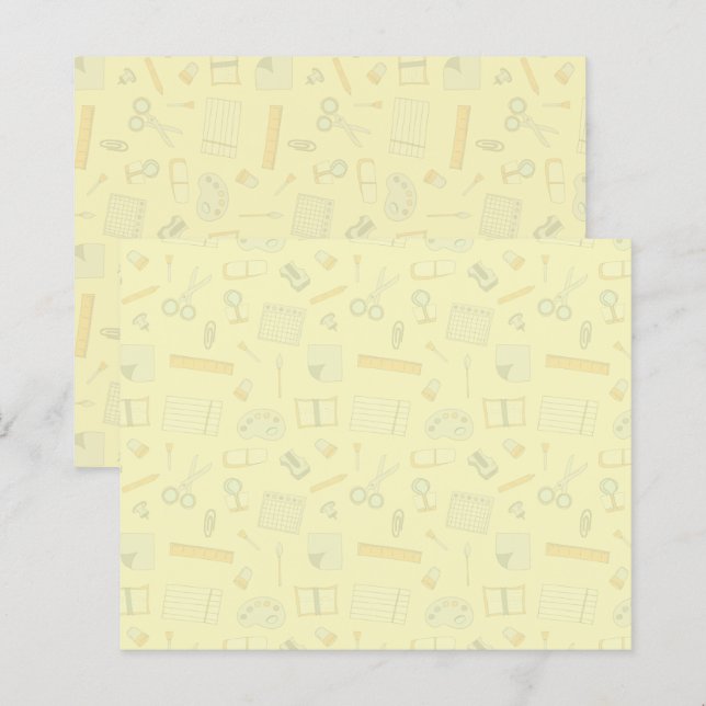 Papier Fournitures Scolaires de Couleur à Motif (Devant / Derrière)