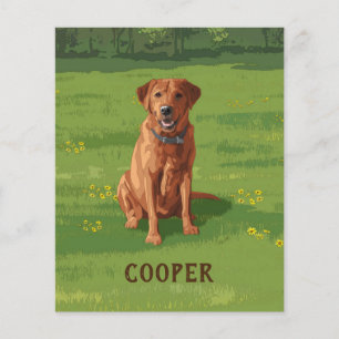 Papier Fox Red Yellow Labrador Retriever Chien
