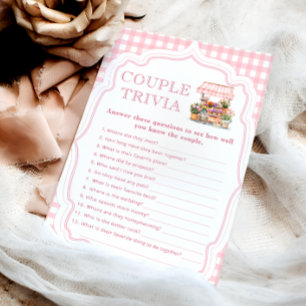 Papier Fraîchement Hors Du Marché Couple Trivia Bridal Ga