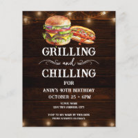 Fraisage et grillages 40e anniversaire Invitation