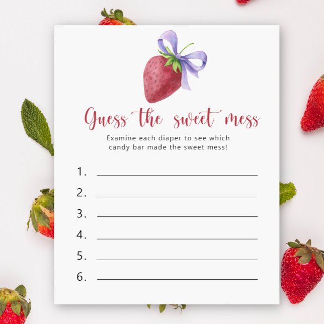 Papier Fraise - Devinez le jeu du doux désordre (Créateur téléchargé)