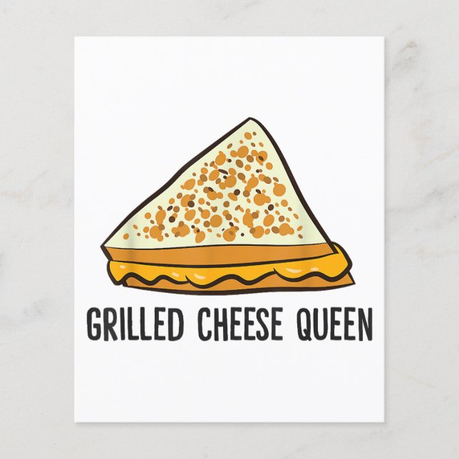 Papier Fromage Grillé Queen Funny Fromage Grillé (Devant)