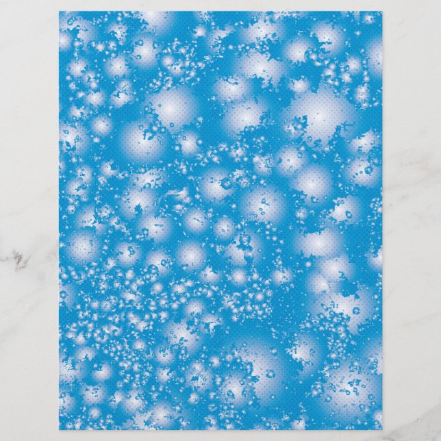 Papier Fun BLEU Abstrait Encre Super motif de splash (Devant)