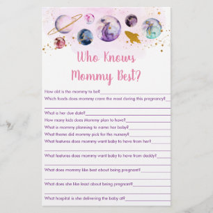 Papier Galaxy Pink Gold Space Qui Connaît Mommy Meilleur 