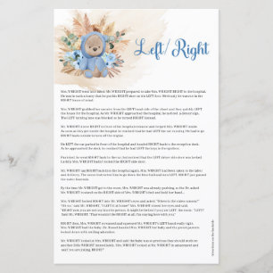 Papier Garçon ours en peluche fleurs bleues pampas palme 