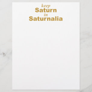 Papier Garder Saturne dans Saturnales