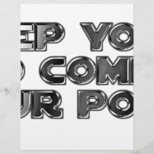 Papier Gardez vos commentaires idiots