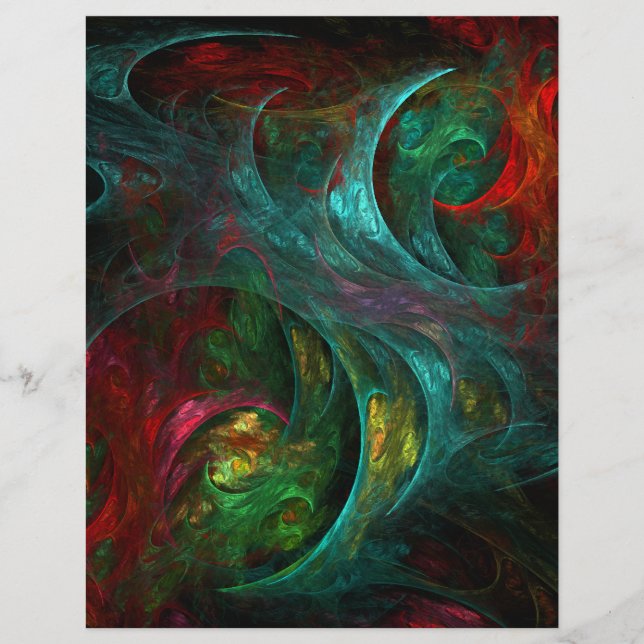 Papier Genèse en-tête de lettre d'art Abstrait (Devant)