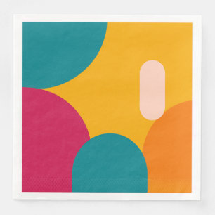 Papier Géométrie de coucher de soleil - Serviette en papi