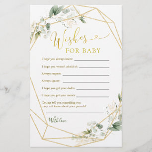 Papier Géométrique de verdure bébé en fleur de souhaits p