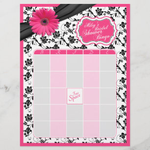 Papier Gerber rose Daisy Black Floral Fête des mariées Bi
