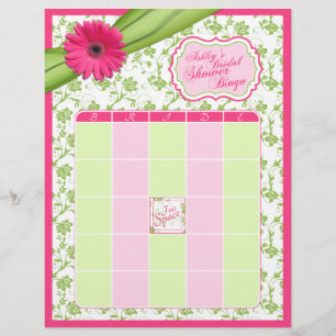 Papier Gerber rose Daisy Green Floral Fête des mariées Bi