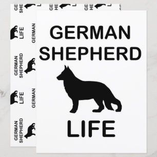 Papier german shepherd vie scrapbook