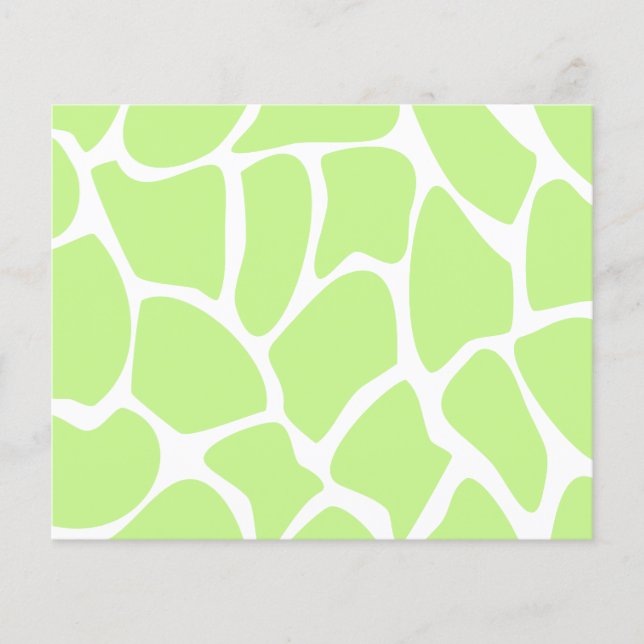 Papier Girafe Print Pattern à Light Lime Green. (Devant)