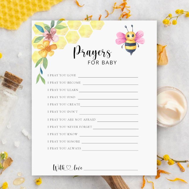 Papier Girl Bee - Party game | prayers for baby (Créateur téléchargé)