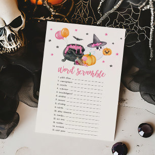Papier Girl Little Boo Ghost Word Scramble Jeu