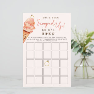 Papier Glace Cream Scoopup Bridal Bingo jeu