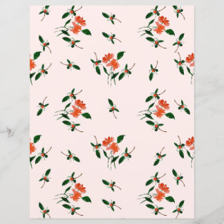 Papier Gold Dots and Hand-Painted Florals Blush Pink