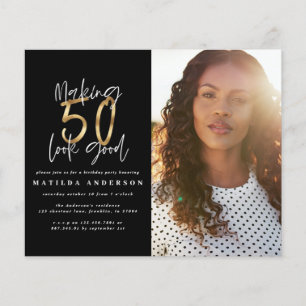 Papier Gold faire 50 look bonne photo invitation annivers