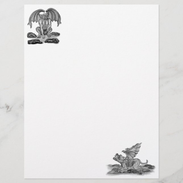 Papier Golem Gargoyle (Devant)