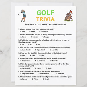 Papier Golf Trivia Game