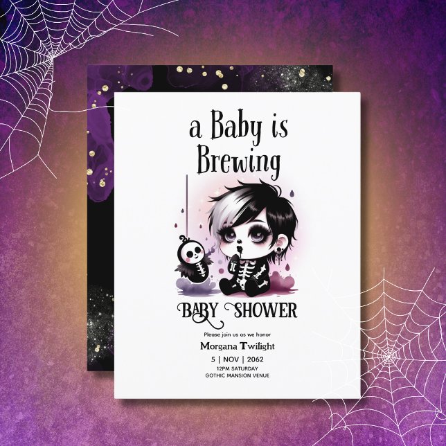 Papier Goth Baby Boy est en train de brasser sorcier Ghos (Créateur téléchargé)