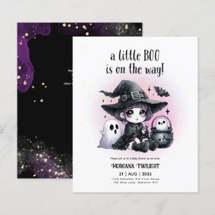 Papier Goth Baby Girl Witch Little Boo sur le chemin