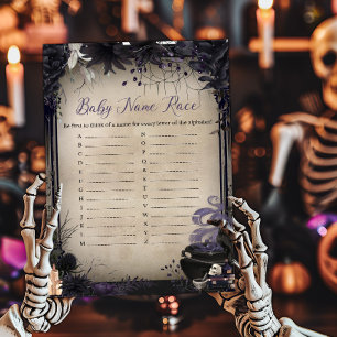 Papier Gothic Baby est en train de brasser Baby Name Race