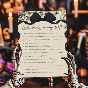 Papier Gothic Spooky Little Boo Qui Connaît le Mieux Mama