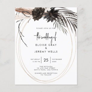 Papier Gothique Boho Faire-part de mariage