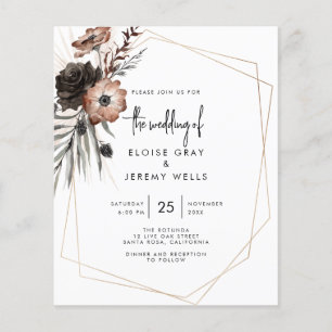 Papier Gothique Boho Faire-part de mariage
