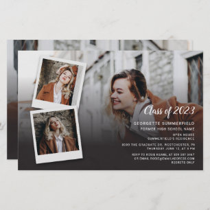 Papier Graduation 2024 Photo Collage Moderne Grad Party