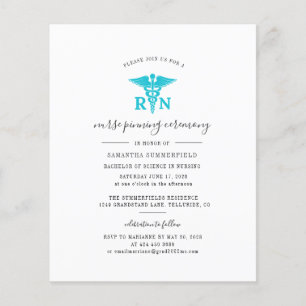 Papier Graduation 2025 Infirmière Pinning Party Invitatio