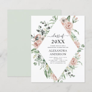 Papier Graduation Budget 2023 Dusty rose Floral