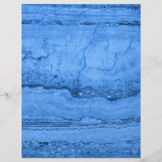 Papier Granit bleu motif marbre bleu pierre (Devant)