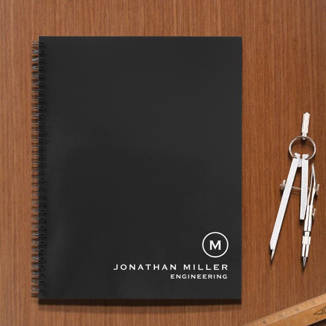 Papier graphique d'ingénierie Carnet simple Monogr (Créateur téléchargé)